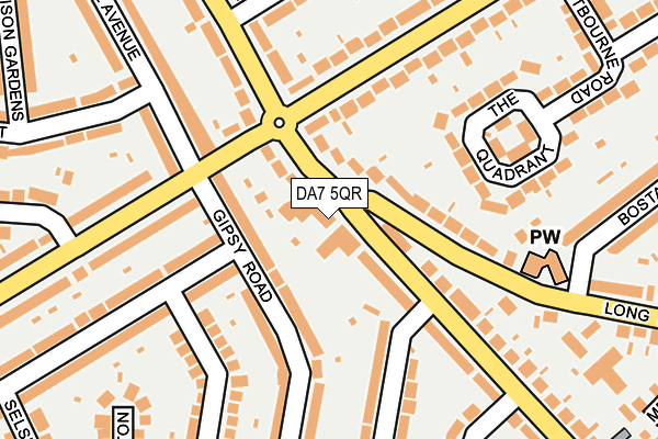 DA7 5QR map - OS OpenMap – Local (Ordnance Survey)
