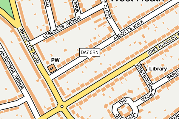 DA7 5RN map - OS OpenMap – Local (Ordnance Survey)