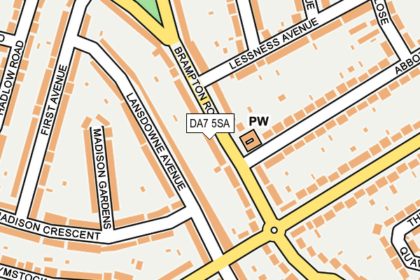 DA7 5SA map - OS OpenMap – Local (Ordnance Survey)