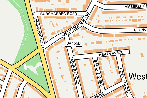 DA7 5SD map - OS OpenMap – Local (Ordnance Survey)