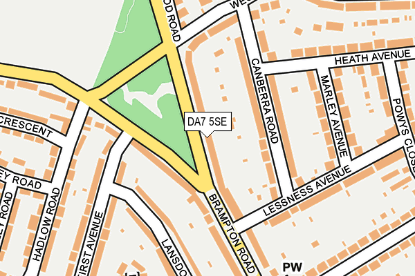 DA7 5SE map - OS OpenMap – Local (Ordnance Survey)