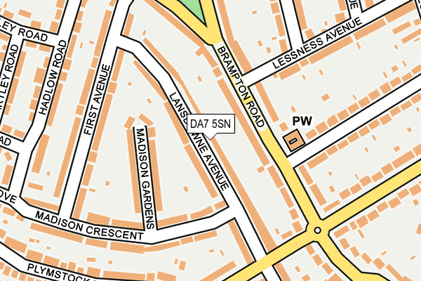 DA7 5SN map - OS OpenMap – Local (Ordnance Survey)