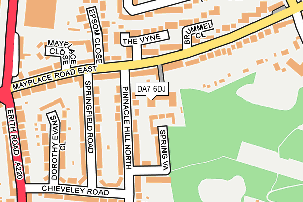 DA7 6DJ map - OS OpenMap – Local (Ordnance Survey)