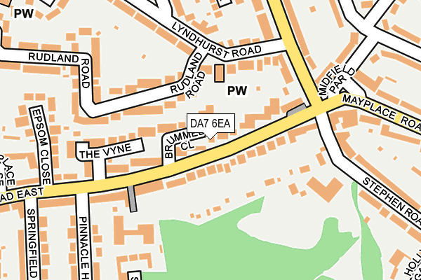 DA7 6EA map - OS OpenMap – Local (Ordnance Survey)