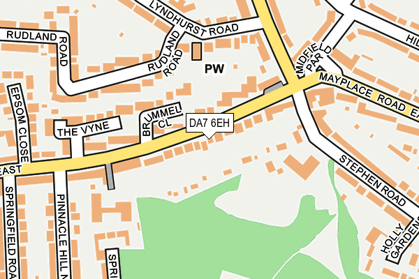 DA7 6EH map - OS OpenMap – Local (Ordnance Survey)