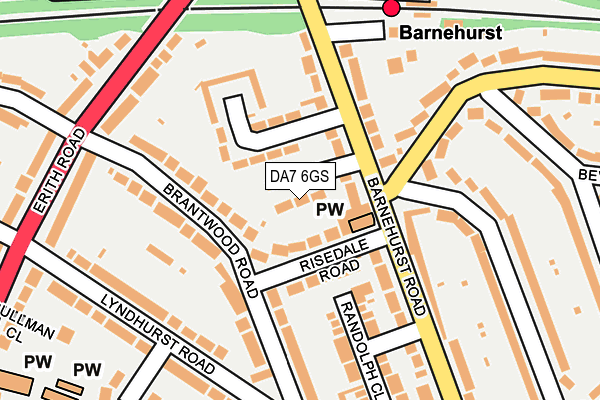 DA7 6GS map - OS OpenMap – Local (Ordnance Survey)
