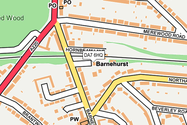 DA7 6HQ map - OS OpenMap – Local (Ordnance Survey)