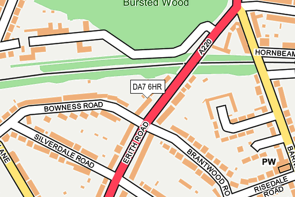 DA7 6HR map - OS OpenMap – Local (Ordnance Survey)