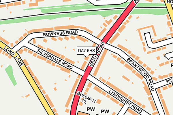 DA7 6HS map - OS OpenMap – Local (Ordnance Survey)