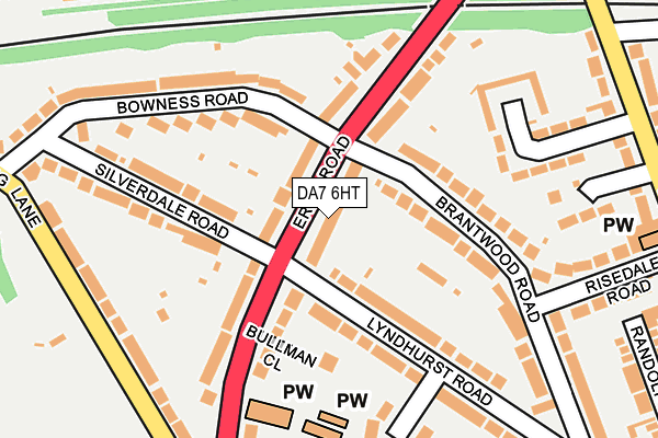 DA7 6HT map - OS OpenMap – Local (Ordnance Survey)