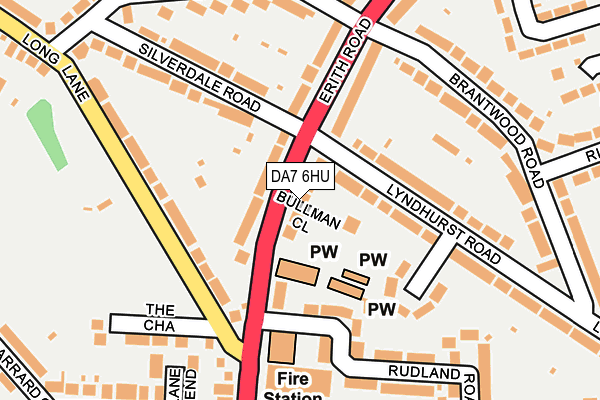 DA7 6HU map - OS OpenMap – Local (Ordnance Survey)