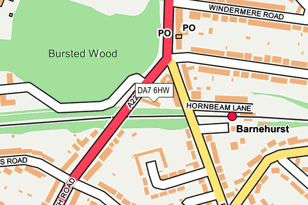 DA7 6HW map - OS OpenMap – Local (Ordnance Survey)