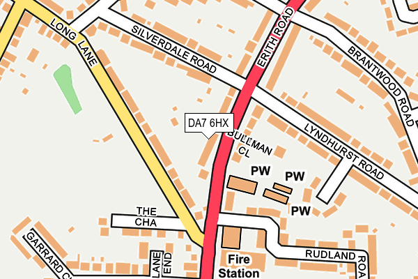 DA7 6HX map - OS OpenMap – Local (Ordnance Survey)