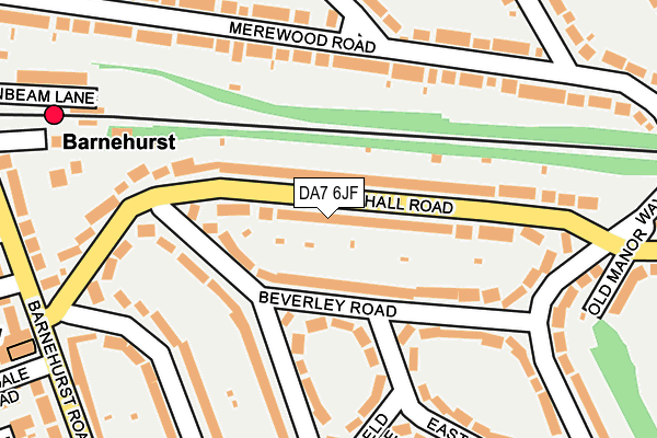 DA7 6JF map - OS OpenMap – Local (Ordnance Survey)