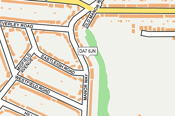 DA7 6JN map - OS OpenMap – Local (Ordnance Survey)