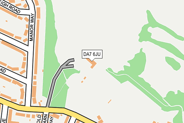DA7 6JU map - OS OpenMap – Local (Ordnance Survey)