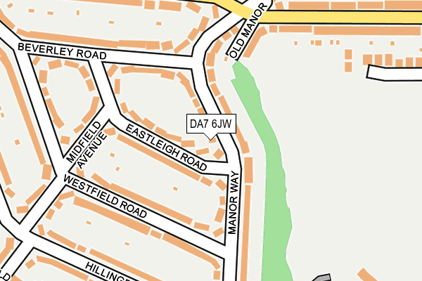 DA7 6JW map - OS OpenMap – Local (Ordnance Survey)