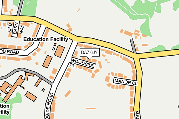 DA7 6JY map - OS OpenMap – Local (Ordnance Survey)