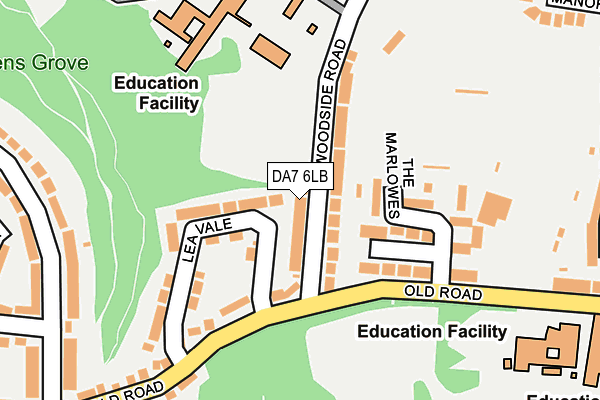 DA7 6LB map - OS OpenMap – Local (Ordnance Survey)