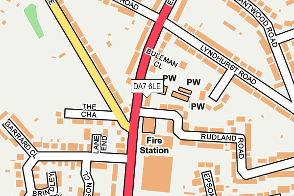 DA7 6LE map - OS OpenMap – Local (Ordnance Survey)