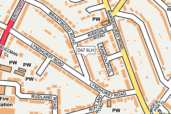DA7 6LH map - OS OpenMap – Local (Ordnance Survey)