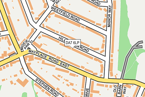 DA7 6LP map - OS OpenMap – Local (Ordnance Survey)