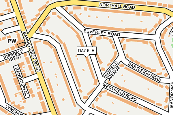 DA7 6LR map - OS OpenMap – Local (Ordnance Survey)