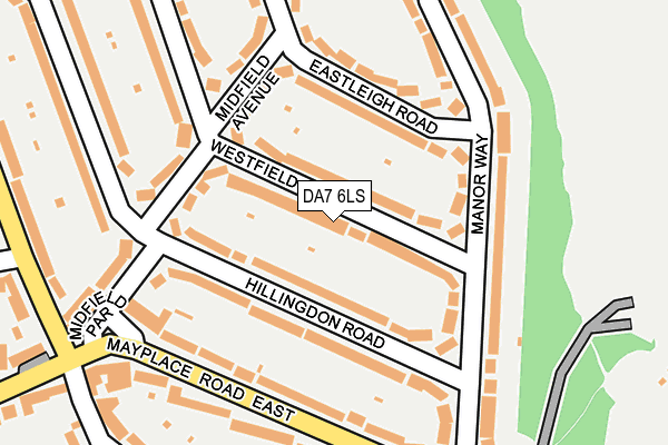 DA7 6LS map - OS OpenMap – Local (Ordnance Survey)