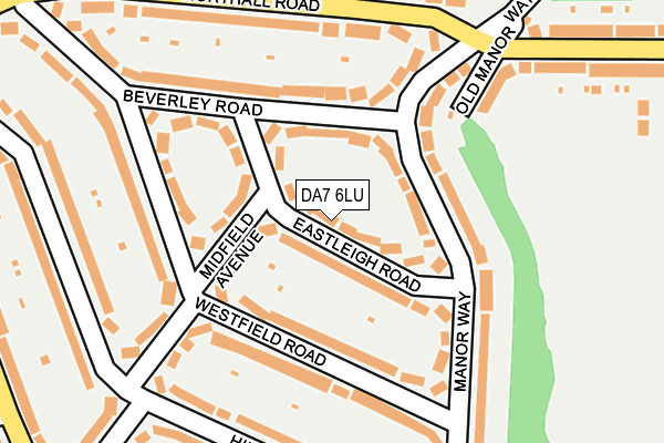 DA7 6LU map - OS OpenMap – Local (Ordnance Survey)