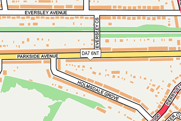 DA7 6NT map - OS OpenMap – Local (Ordnance Survey)