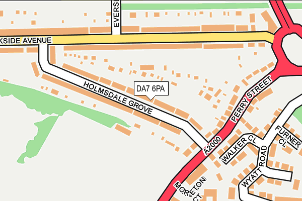 DA7 6PA map - OS OpenMap – Local (Ordnance Survey)