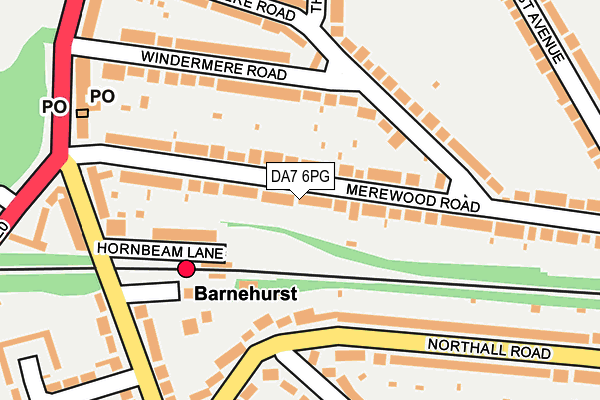 DA7 6PG map - OS OpenMap – Local (Ordnance Survey)