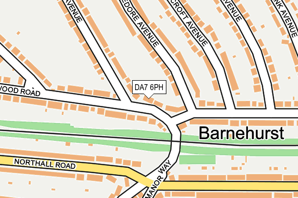 DA7 6PH map - OS OpenMap – Local (Ordnance Survey)