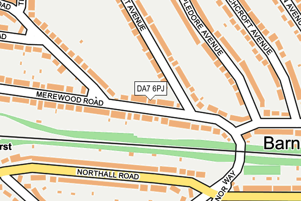 DA7 6PJ map - OS OpenMap – Local (Ordnance Survey)