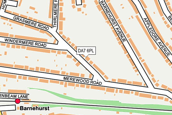 DA7 6PL map - OS OpenMap – Local (Ordnance Survey)