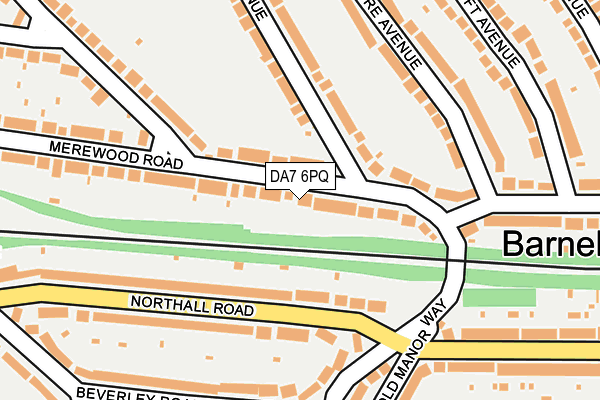 DA7 6PQ map - OS OpenMap – Local (Ordnance Survey)