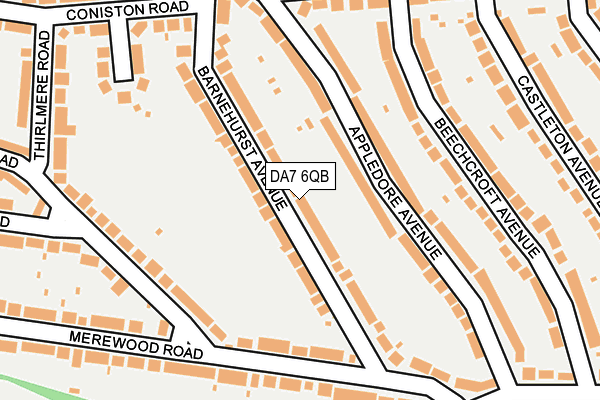 DA7 6QB map - OS OpenMap – Local (Ordnance Survey)