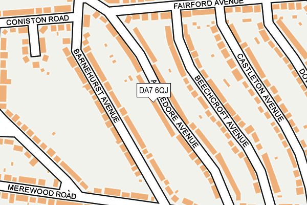 DA7 6QJ map - OS OpenMap – Local (Ordnance Survey)