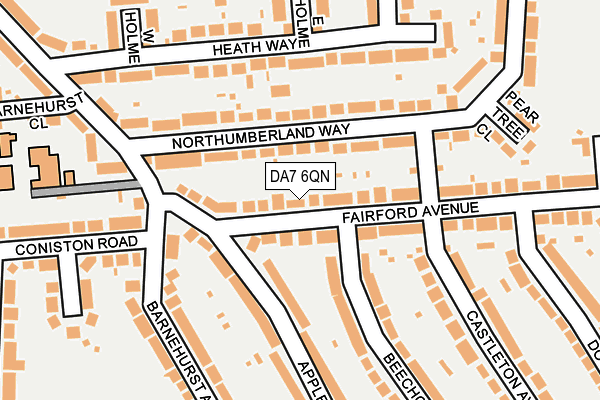 DA7 6QN map - OS OpenMap – Local (Ordnance Survey)