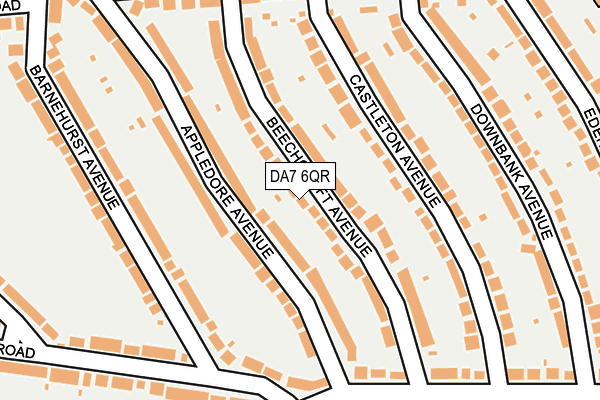 DA7 6QR map - OS OpenMap – Local (Ordnance Survey)
