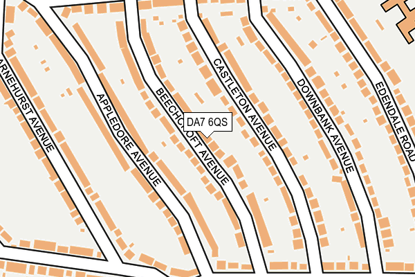 DA7 6QS map - OS OpenMap – Local (Ordnance Survey)