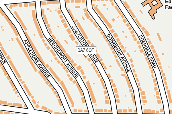 DA7 6QT map - OS OpenMap – Local (Ordnance Survey)