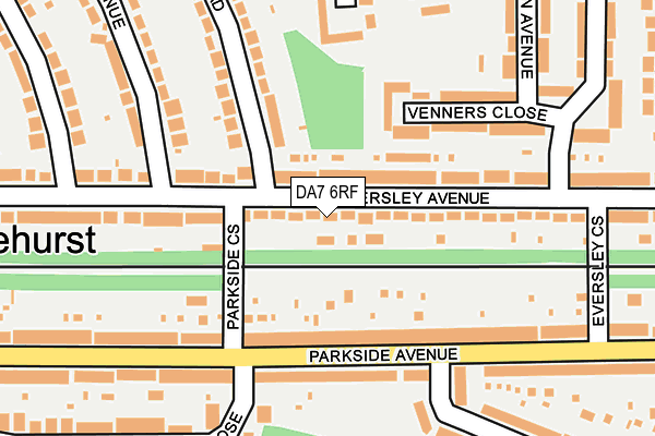 DA7 6RF map - OS OpenMap – Local (Ordnance Survey)