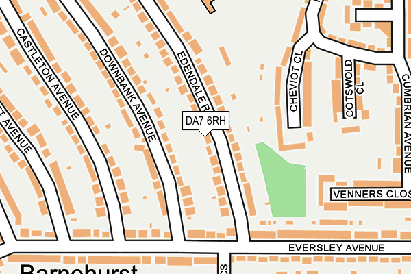 DA7 6RH map - OS OpenMap – Local (Ordnance Survey)