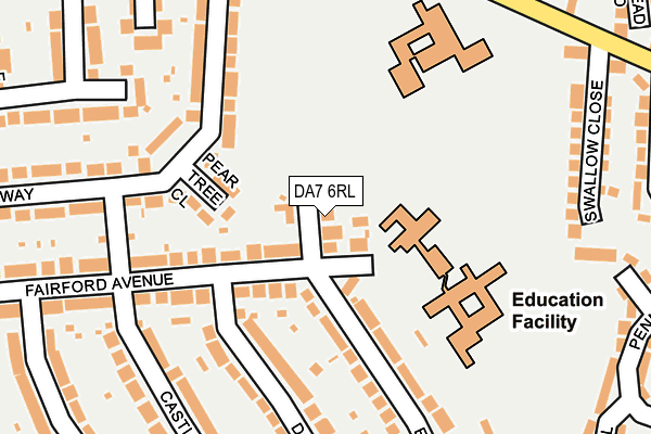 DA7 6RL map - OS OpenMap – Local (Ordnance Survey)