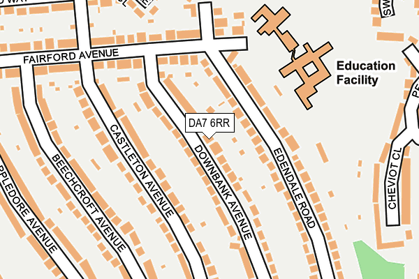 DA7 6RR map - OS OpenMap – Local (Ordnance Survey)