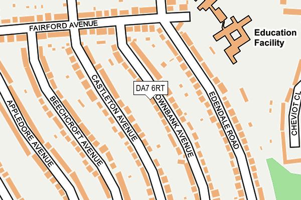 DA7 6RT map - OS OpenMap – Local (Ordnance Survey)