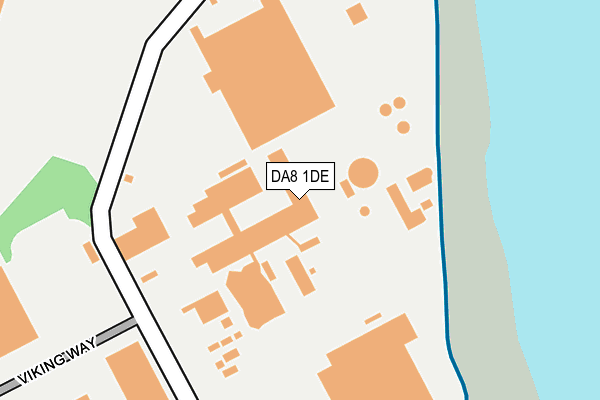 DA8 1DE map - OS OpenMap – Local (Ordnance Survey)