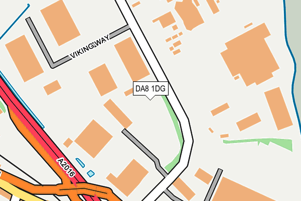 DA8 1DG map - OS OpenMap – Local (Ordnance Survey)