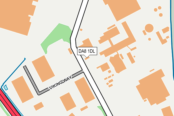 DA8 1DL map - OS OpenMap – Local (Ordnance Survey)
